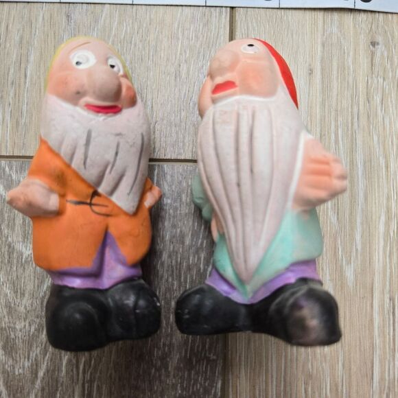 Snow White & The Seven Dwarfs Collection Of Ceramic Hand Painted Figures Vintage - Picture 12 of 16